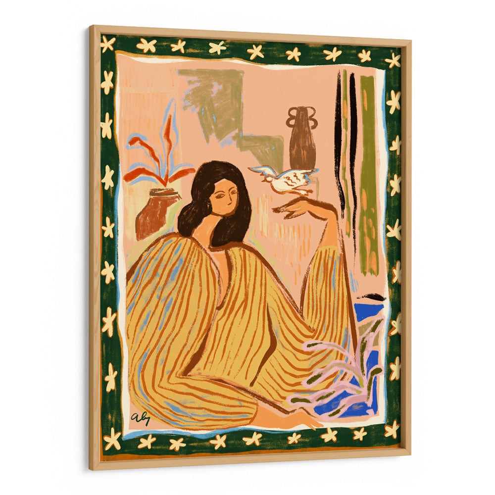 Hello Birdy Wall Art Print - XS / Matte Paper / Rolled Art - Nook At You