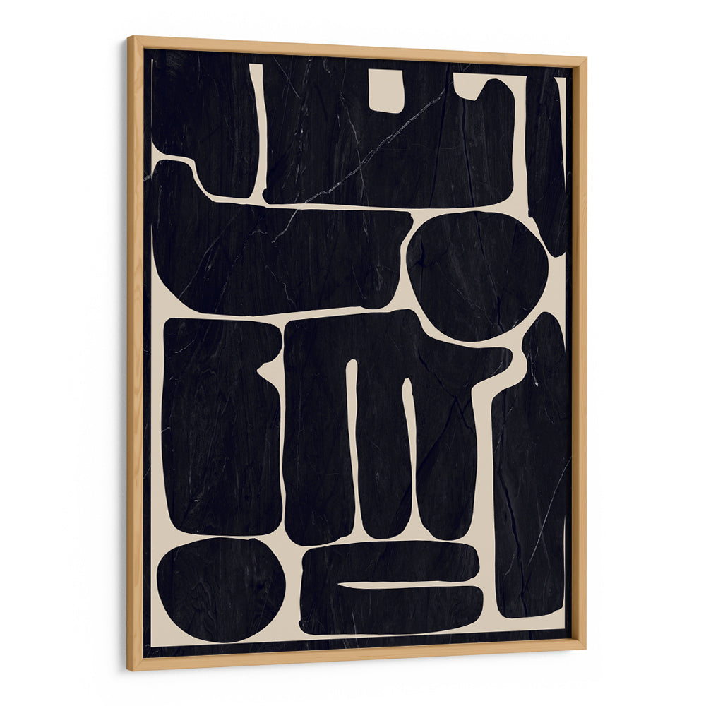 Noir Shapes – Bold Black Abstract Wall Art - XS / Matte Paper / Rolled Art - Nook At You