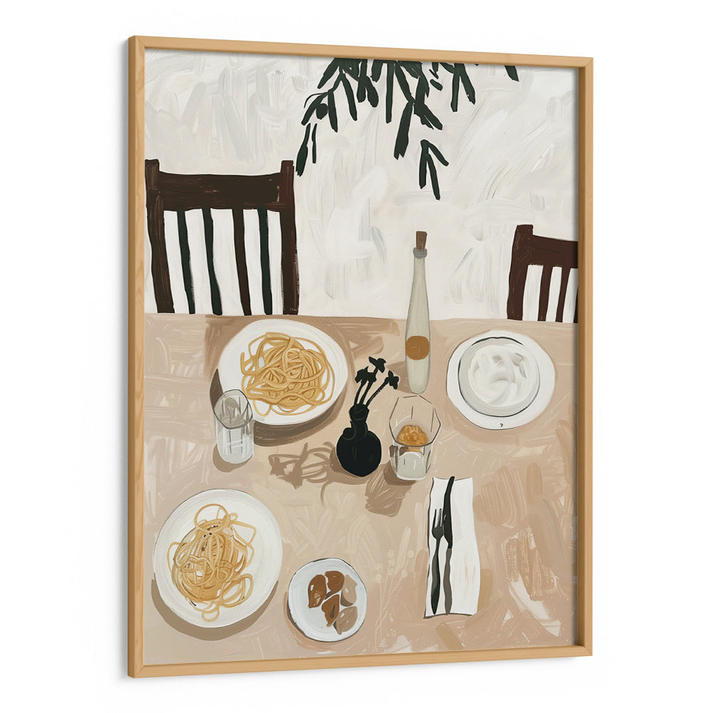 Pasta for Two Art Print - XS / Matte Paper / Rolled Art - Nook At You