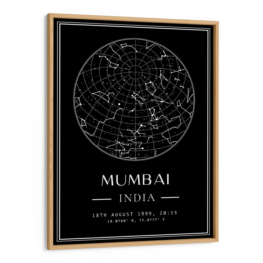 Custom Star Map - Black - Classic - XS / Canvas / Rolled Art - Nook At You