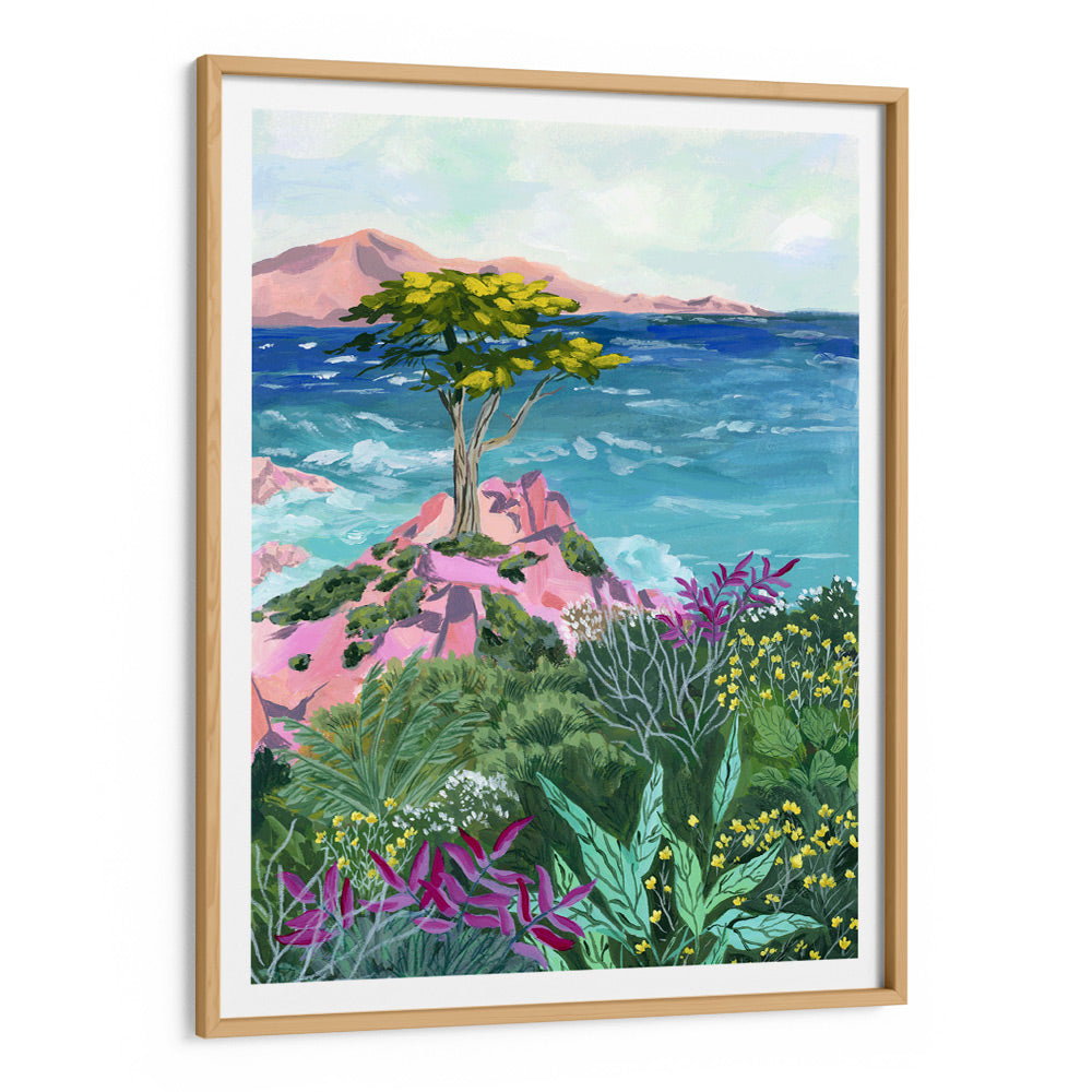 Lone Cypress Coastal Landscape Artwork Painting - XS / Matte Paper / Rolled Art - Nook At You