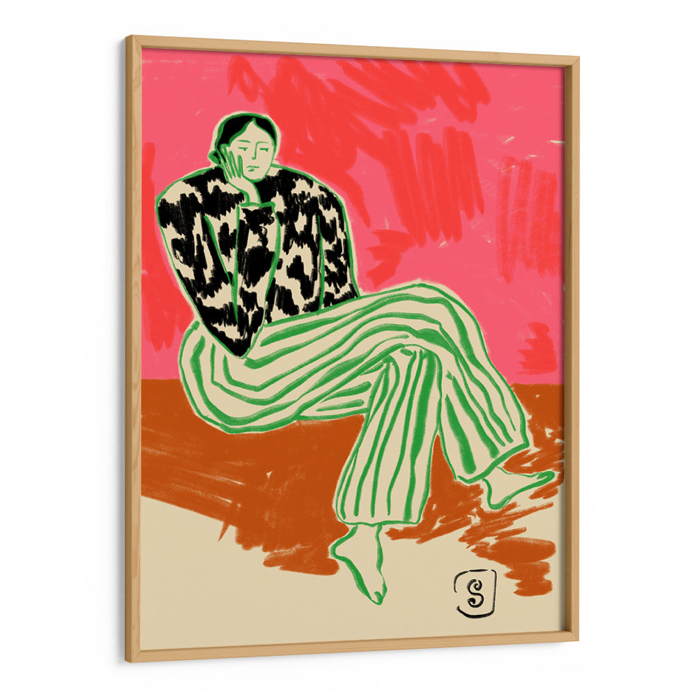 Calm Woman Bohemian Artwork - XS / Matte Paper / Rolled Art - Nook At You
