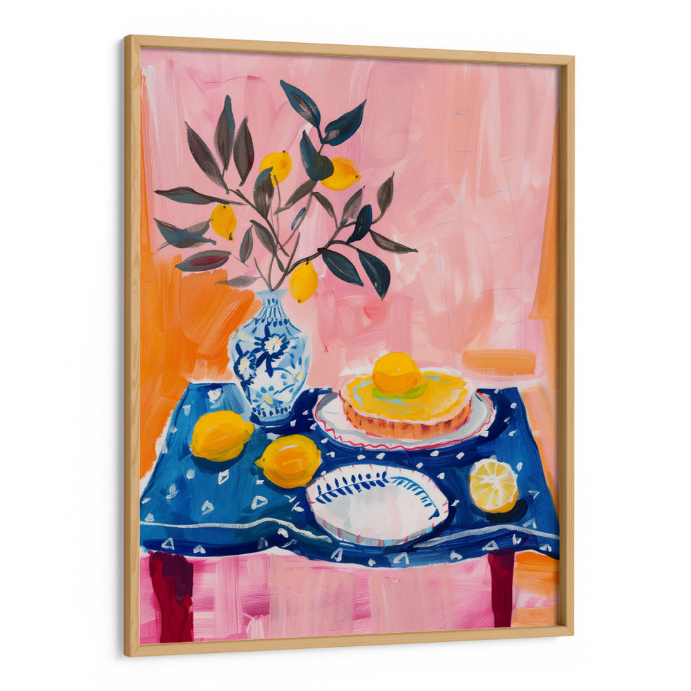 Fruit & Form Pink Canvas Painting - XS / Matte Paper / Rolled Art - Nook At You