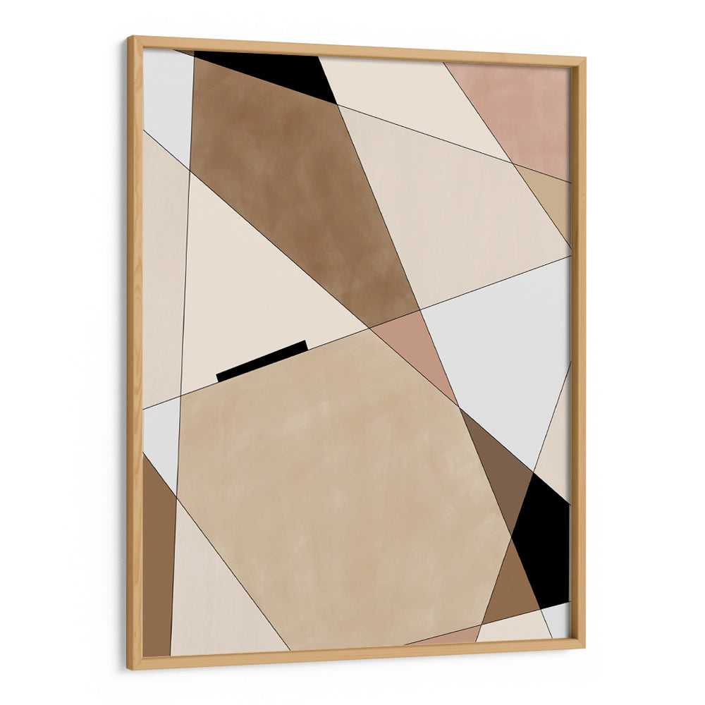 Beige Angles – Minimalist Geometric Wall Art Print - XS / Matte Paper / Rolled Art - Nook At You