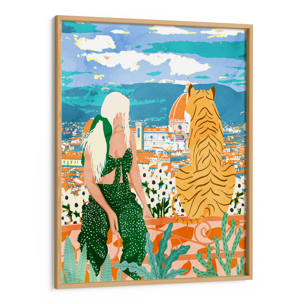 The Italian View Women Illustrations Wall Art - XS / Matte Paper / Rolled Art - Nook At You