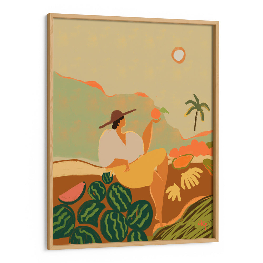 Farmer Guava Boho Art Print - XS / Matte Paper / Rolled Art - Nook At You