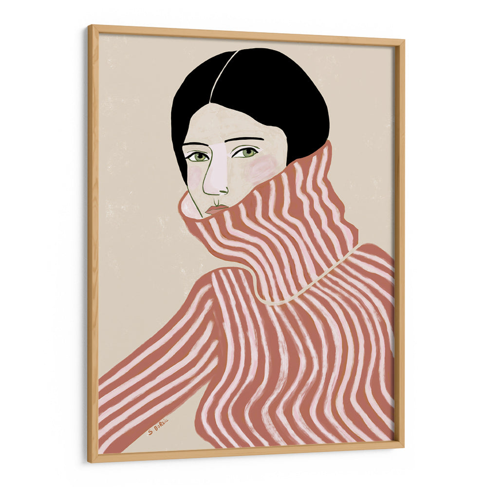 Lady in jumper Boho Artwork - XS / Matte Paper / Rolled Art - Nook At You