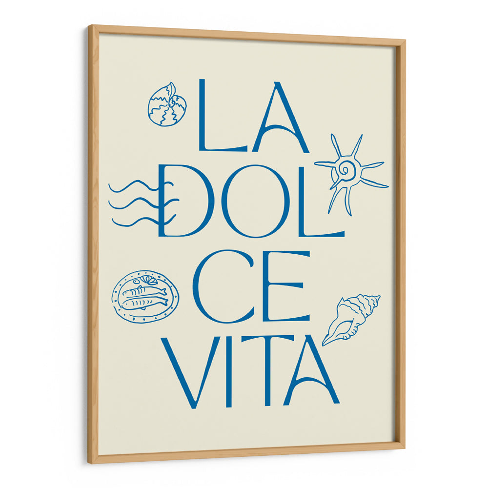 La Dolce Vita Blue Canvas Prints - XS / Matte Paper / Rolled Art - Nook At You