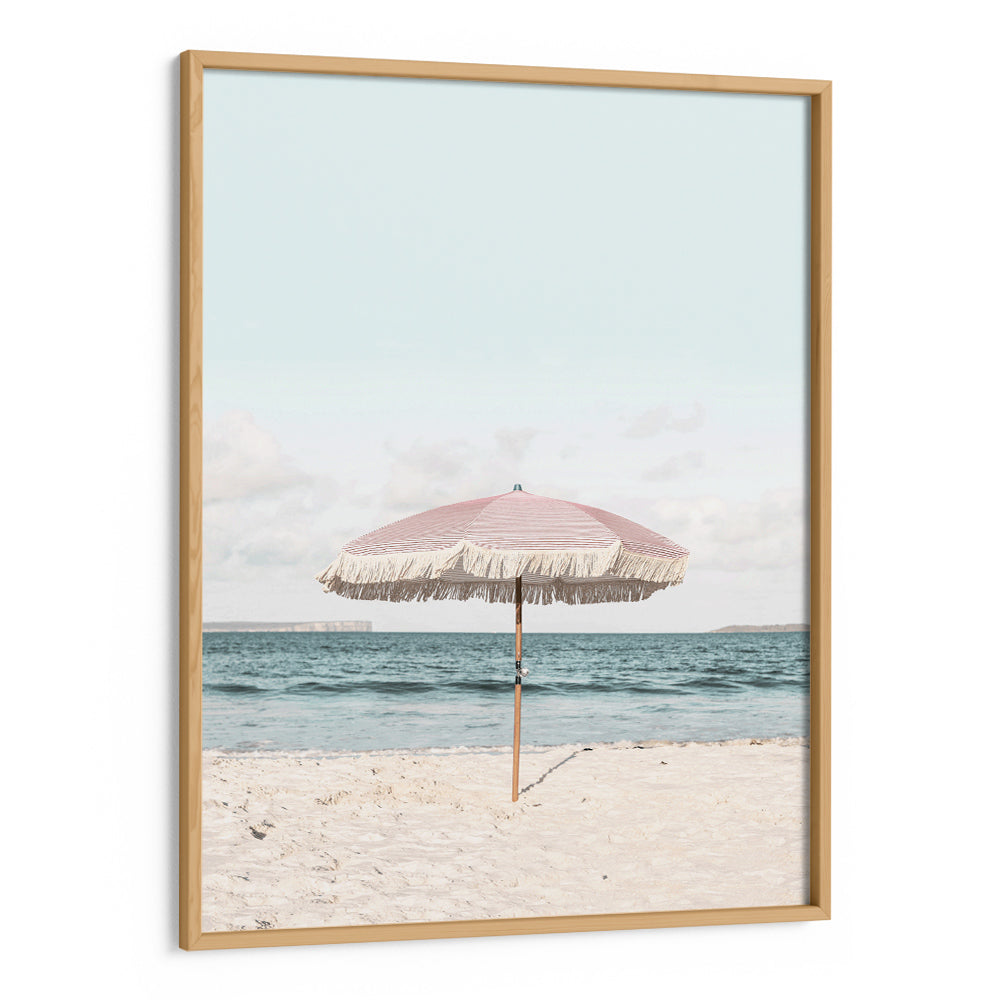 Pink Umbrella Landscape Art Print - XS / Matte Paper / Rolled Art - Nook At You