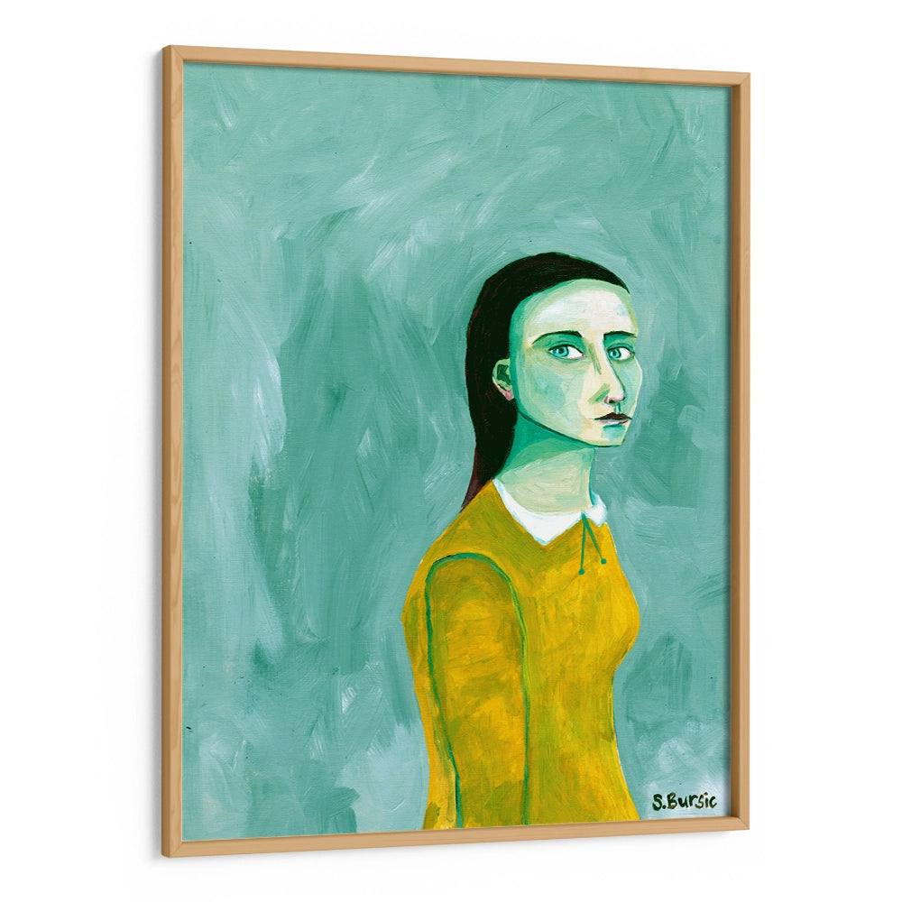 Lady in the Yellow Dress Women Illustration - XS / Matte Paper / Rolled Art - Nook At You