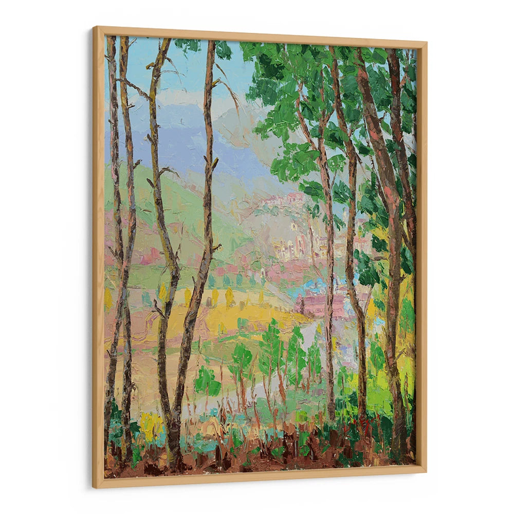 Scenic Valley Village Portrait Landscape Wall Art Poster - XS / Matte Paper / Rolled Art - Nook At You