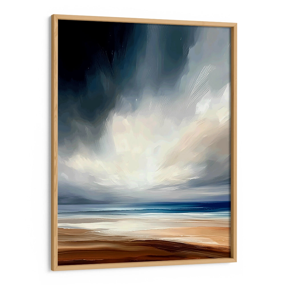 Dramatic Sky Abstract Wall Art Painting - XS / Matte Paper / Rolled Art - Nook At You