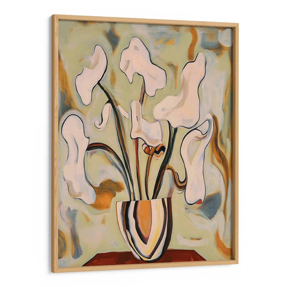 Floral Arrangement in a Vase Botanical Wall Painting - XS / Matte Paper / Rolled Art - Nook At You