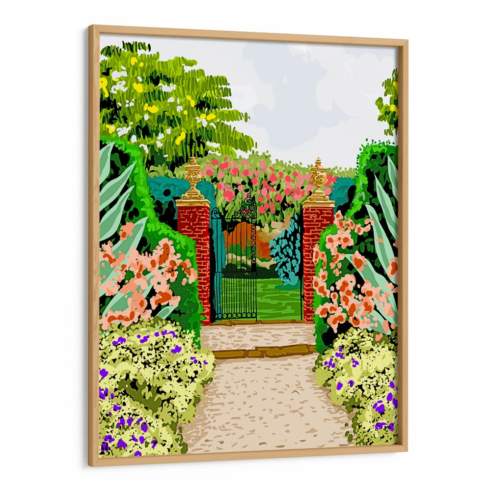 Gated Garden Landscape Art Print - XS / Matte Paper / Rolled Art - Nook At You