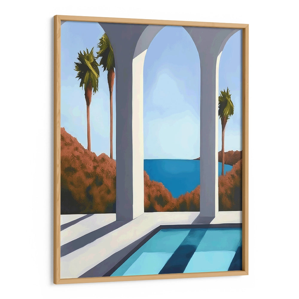 Landscape of Palm Trees Wall Art Painting - XS / Matte Paper / Rolled Art - Nook At You