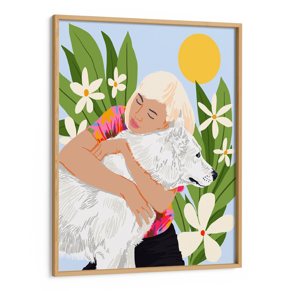 All You Need Is Love and a Dog Boho Wall Art - XS / Matte Paper / Rolled Art - Nook At You