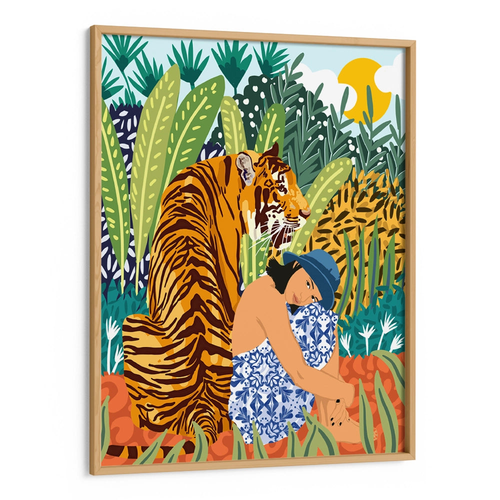 Awaken the Tiger Within Aesthetic Boho Painting - XS / Matte Paper / Rolled Art - Nook At You