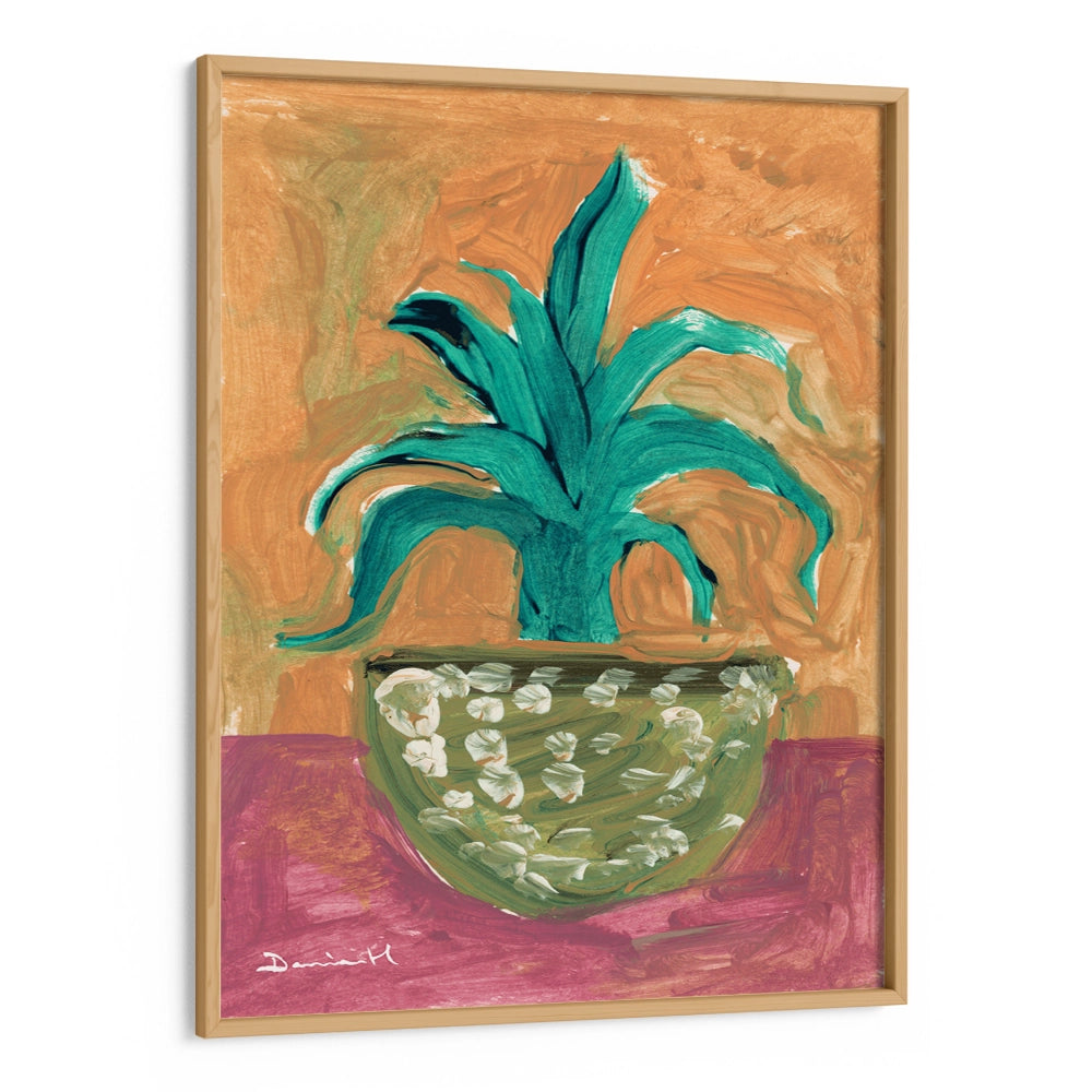 Cactus Vase Abstract Painting - XS / Matte Paper / Rolled Art - Nook At You