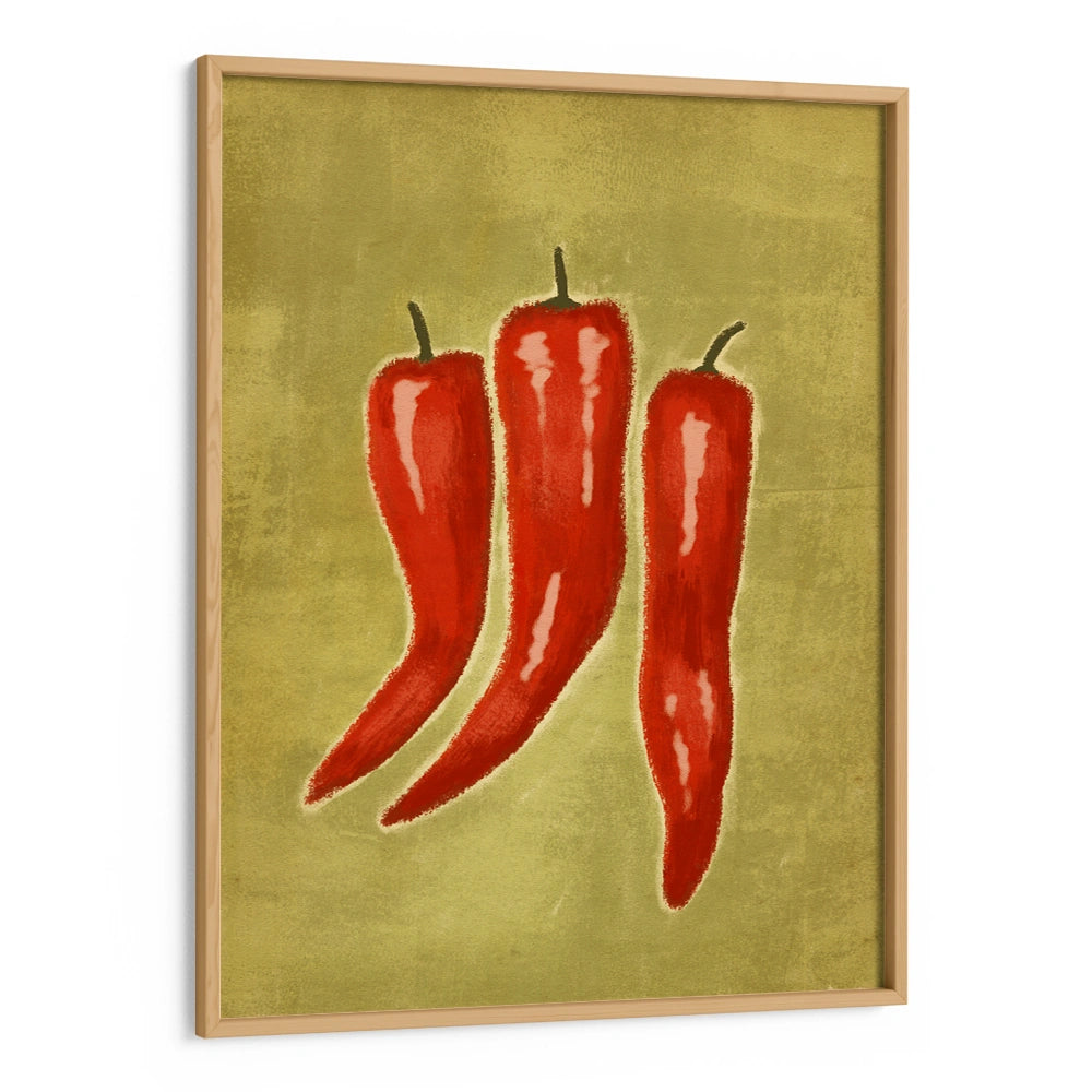 Hot Chili Trio Gourmet Wall Art Poster - XS / Matte Paper / Rolled Art - Nook At You