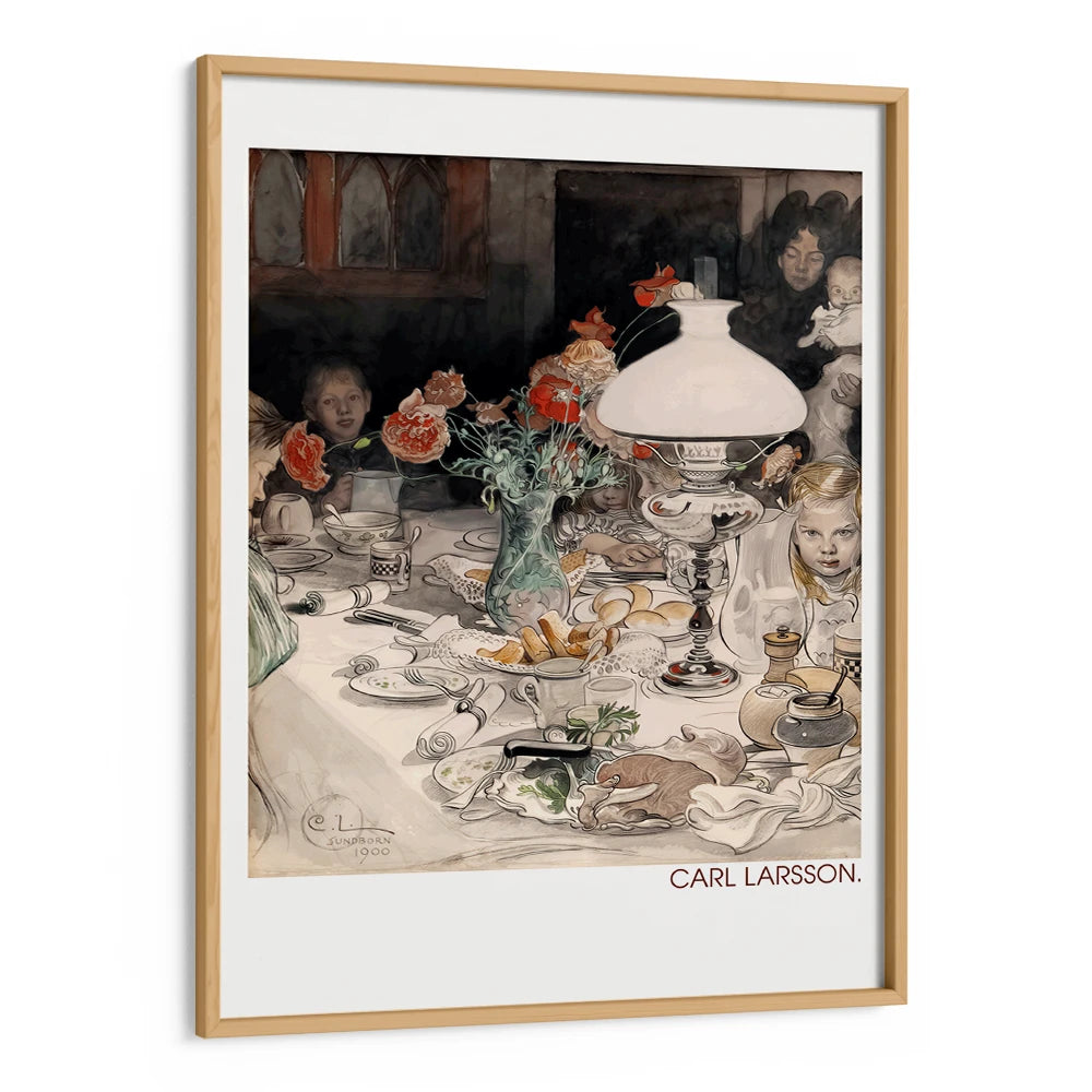 Carl Larsson - Around the Evening Lamp (1900) Exhibition Wall Art Print - XS / Matte Paper / Rolled Art - Nook At You
