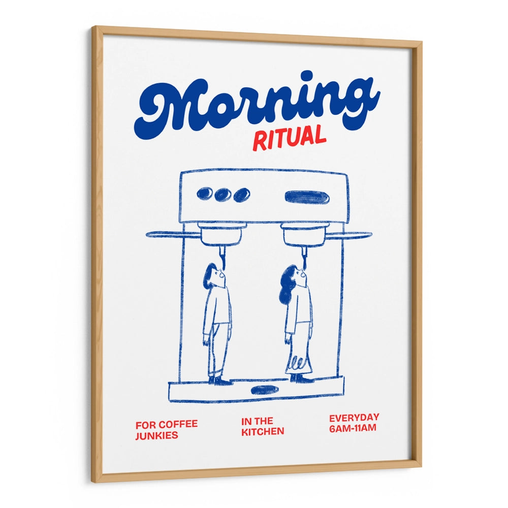 Morning Coffee Ritual Gourmet Canvas Painting - XS / Matte Paper / Rolled Art - Nook At You