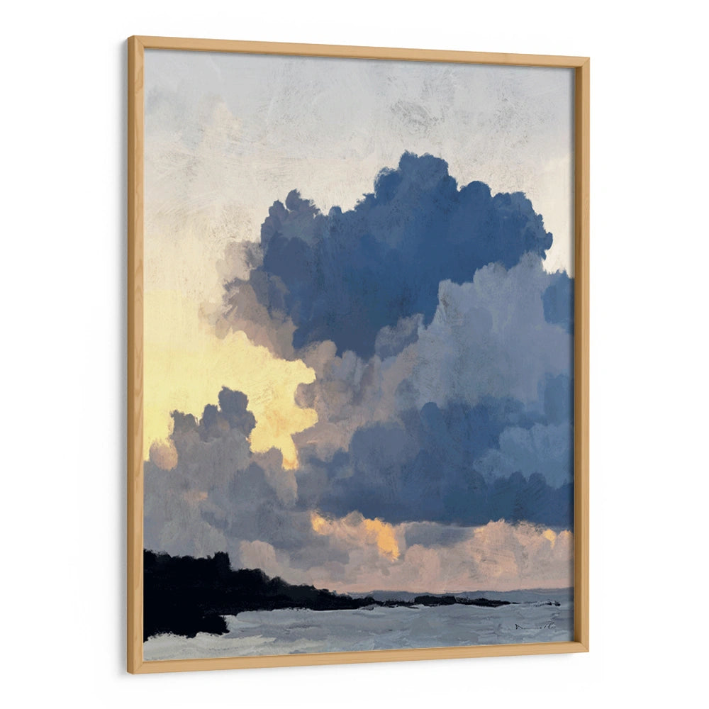 Porthmeor Sunset Landscape Painting - XS / Matte Paper / Rolled Art - Nook At You