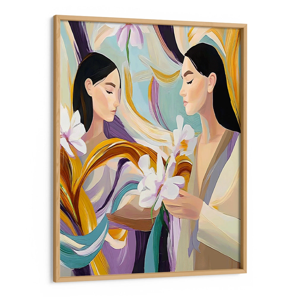 Held Between Us Women Illustration Wall Art Poster - XS / Matte Paper / Rolled Art - Nook At You