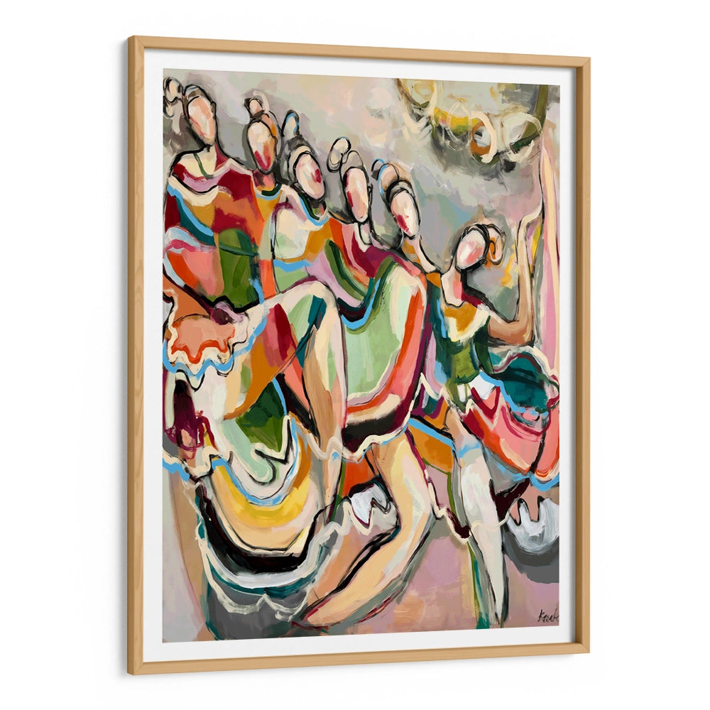 Cancan Abstract Wall Art Painting - XS / Matte Paper / Rolled Art - Nook At You