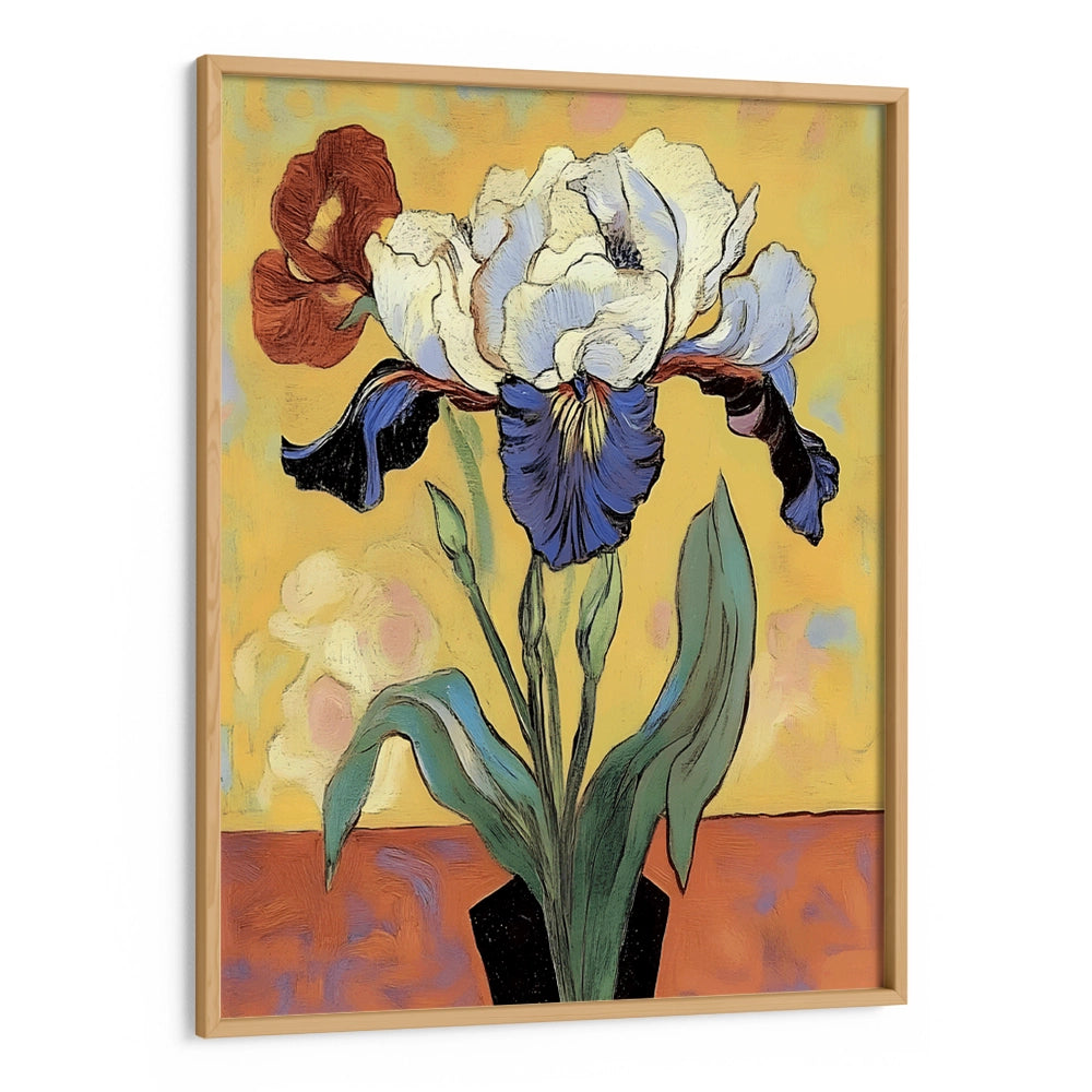 Iris In a Vase Botanical Wall Art Print - XS / Matte Paper / Rolled Art - Nook At You