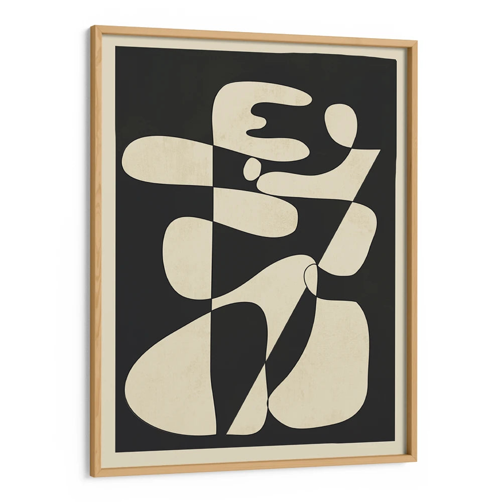 Interlocking Organic Forms Abstract Wall Art Poster - XS / Matte Paper / Rolled Art - Nook At You