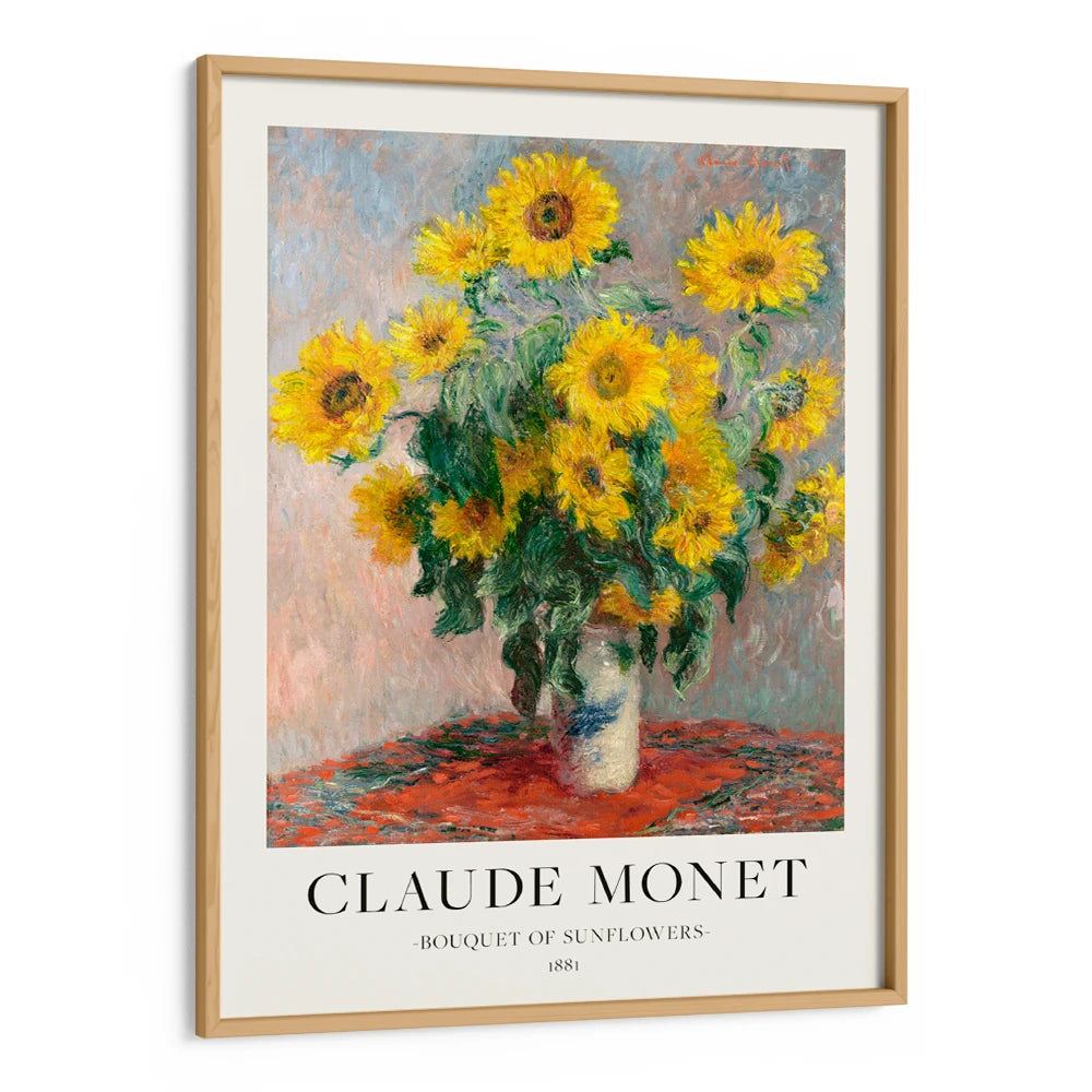 Claude Monet - Bouquet Of Sunflowers Timeless Exhibition Poster - XS / Matte Paper / Rolled Art - Nook At You