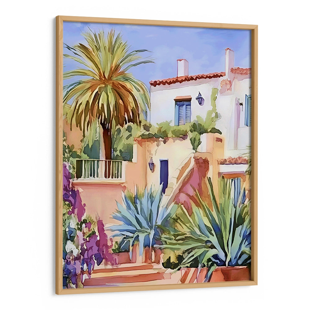 The Quiet Villa Canvas Landscape Painting - XS / Matte Paper / Rolled Art - Nook At You