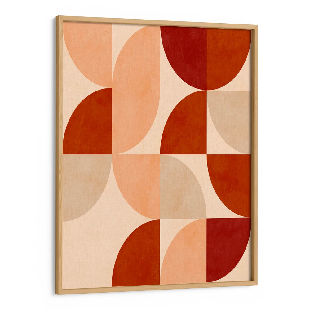 Autumn Mid Century Earthy Geometric Wall Art - XS / Matte Paper / Rolled Art - Nook At You