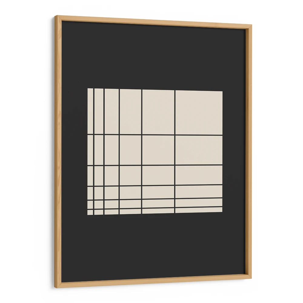 Modern Grid Abstraction Canvas Wall Art - XS / Matte Paper / Rolled Art - Nook At You