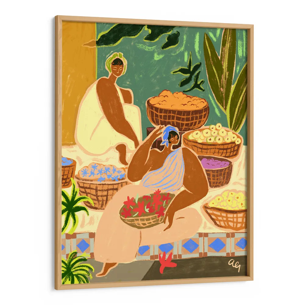 Flower Sisters Boho Wall Art - XS / Matte Paper / Rolled Art - Nook At You