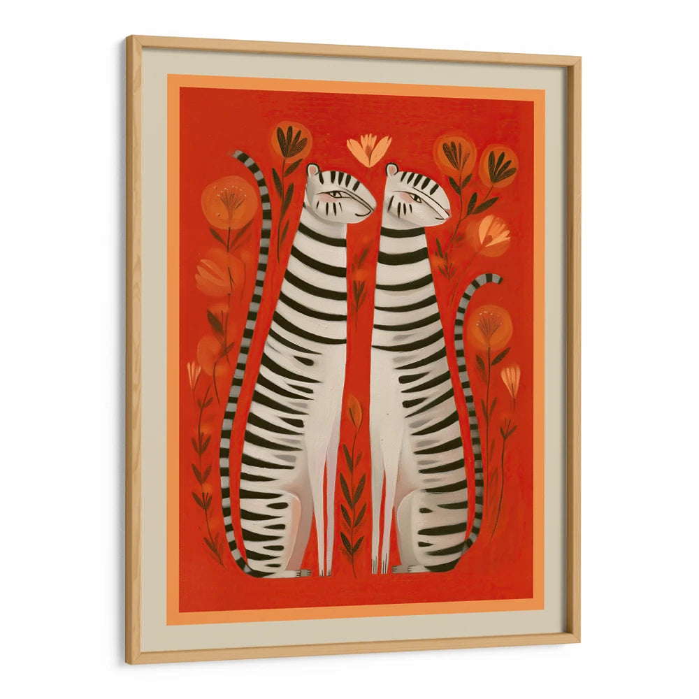 Whimsical White Tigers Canvas Wall Art - XS / Matte Paper / Rolled Art - Nook At You