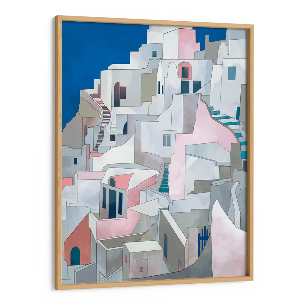 Santorini Modern Living Room Wall Art - XS / Matte Paper / Rolled Art - Nook At You