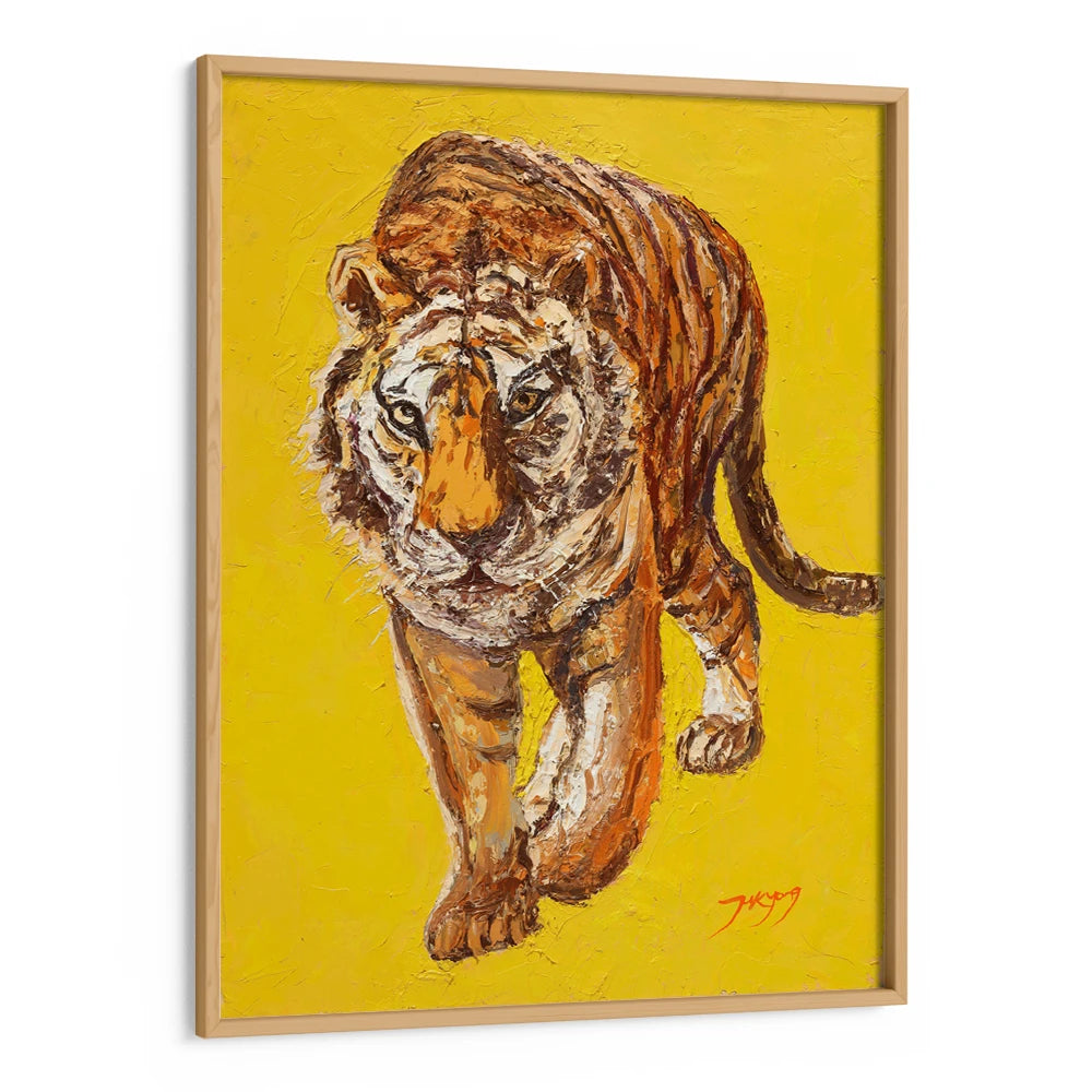 Intense Tiger Gaze Boho Wall Art For Living Room - XS / Matte Paper / Rolled Art - Nook At You