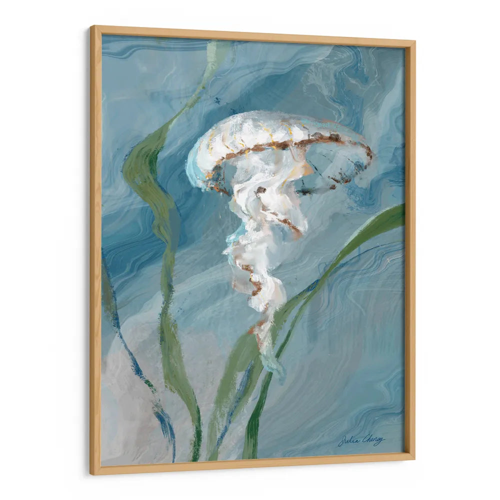Jelly Fish Canvas Wall Art Painting - XS / Matte Paper / Rolled Art - Nook At You
