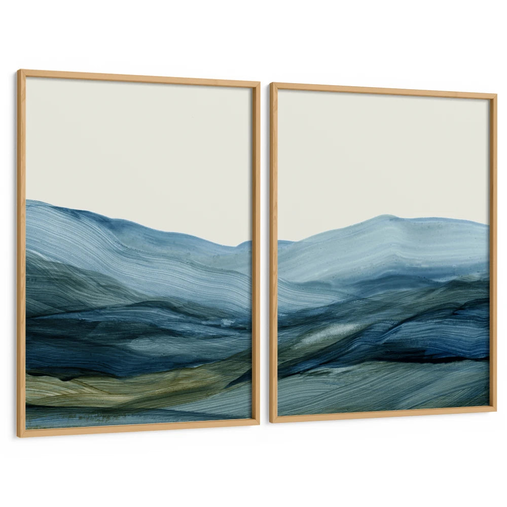 Ebb & Flow Set of 2 - XS / Matte Paper / Rolled Art - Nook At You