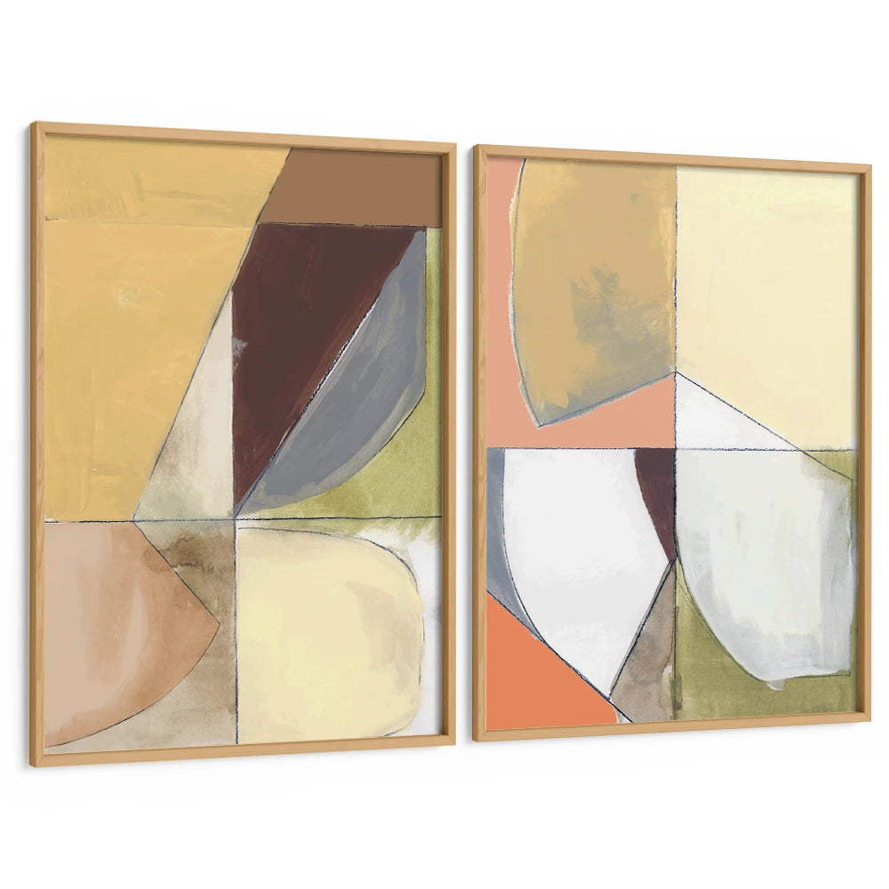 Layers in Balance Set of 2 - XS / Matte Paper / Rolled Art - Nook At You