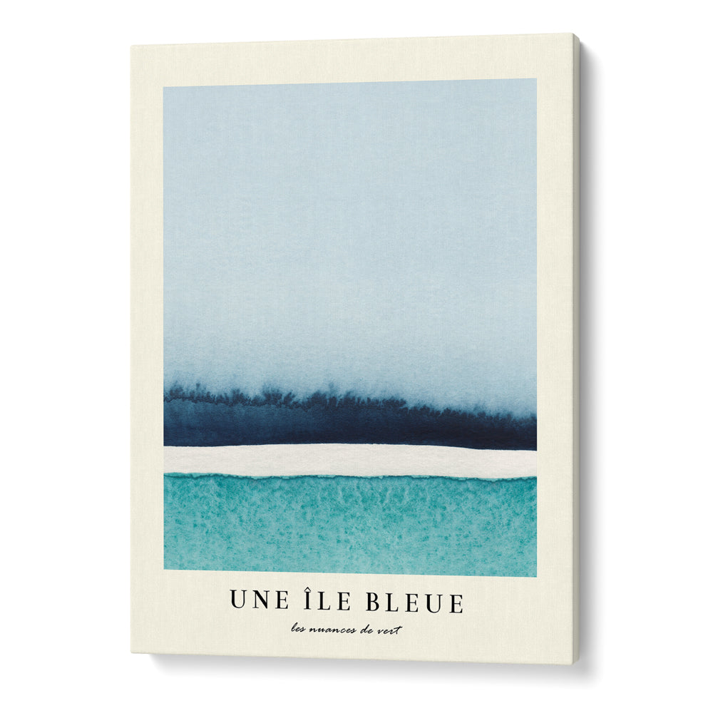 Une Ile Bleue No.1 Abstract Art-Gallery Wrap-Nook At You
