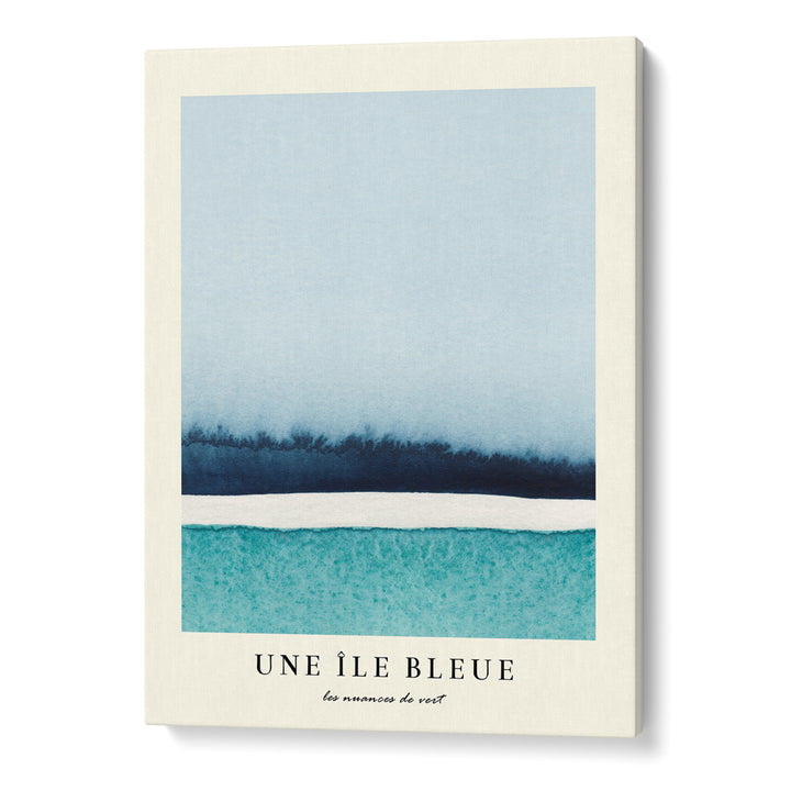 Une Ile Bleue No.1 Abstract Art-Gallery Wrap-Nook At You