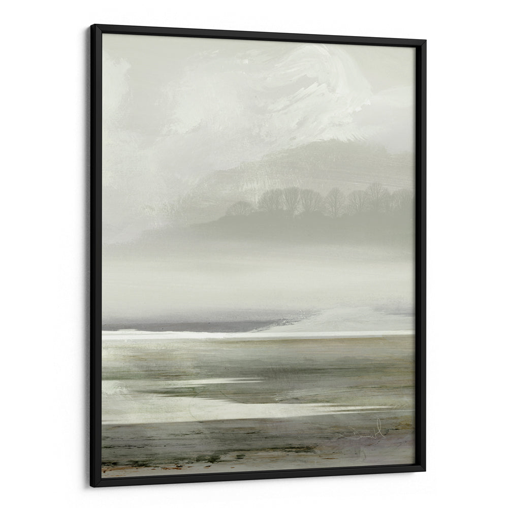 Serene Watercolor Horizons Abstract Art-Rolled Art-Nook At You