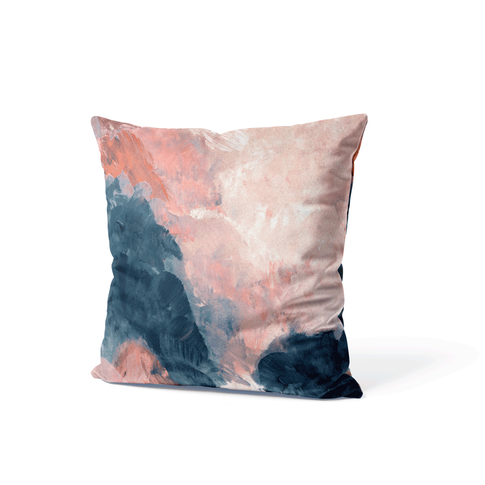 Watercolour Vista Satin Cushion Cover Nook At You  