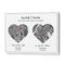 Personalised Dual Heart City Map - Slate Grey