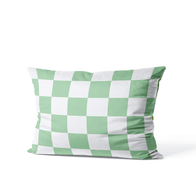 Green Checkered Cushion Cover Nook At You  