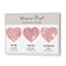 Triple Heart City Map - Baby Pink