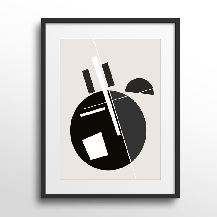 Metamorphosis Abstract Wall Art-Black Frame With Mount-Nook At You