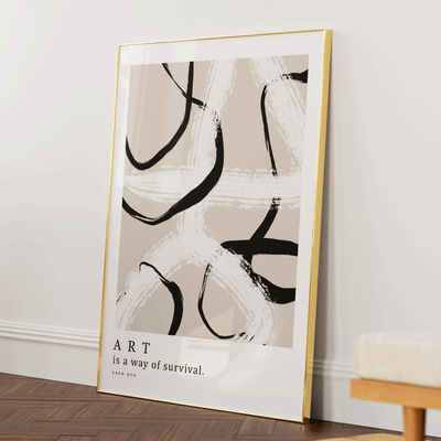 A.R.T Exhibition Poster Nook At You Matte Paper Gold Metal Frame